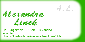alexandra linek business card